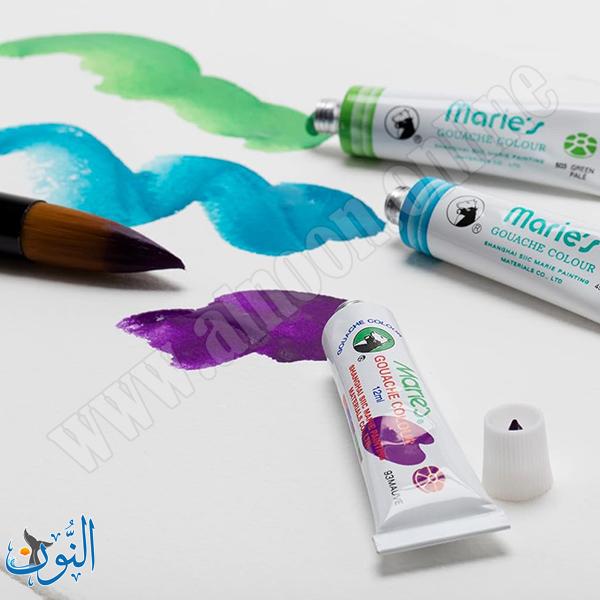 طقم الوان غواش مركّز بتغطية مطفية 12مل ماريس