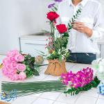 سلك أخضر لتنسيق الزهور سماكة 1.2مم و طول 40 سم