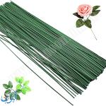 سلك أخضر لتنسيق الزهور سماكة 0.6مم و طول 31.5 سم - مجموعة 100 سلك -