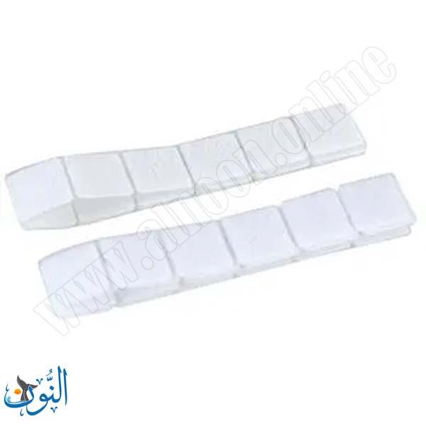 زوج لاصق ناعم وخشن مربعات 2 سم على شريط 1 متر