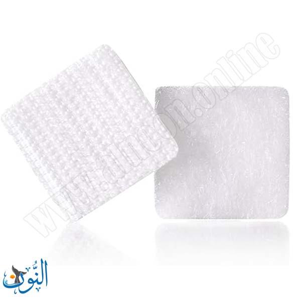 زوج لاصق ناعم وخشن مربعات 2 سم على شريط 1 متر