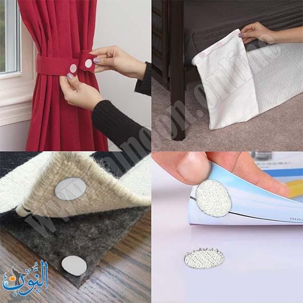 زوج لاصق ناعم وخشن دوائر 2 سم على شريط 1 متر