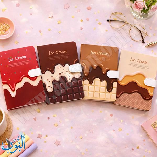 دفتر ملاحظات A6 مغناطيسي – تصميم مثلجات