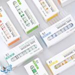 شريط لاصق ورقي مزخرف 8 ملم طول 3 متر علبة 10 لفات