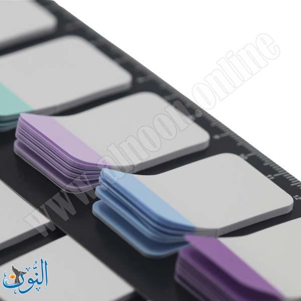 ورق ملاحظات لاصق 5 لون مع مسطرة  Merry stick