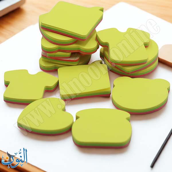 ورق ملاحظات لاصق 50 ورقة اشكال  Merry stick