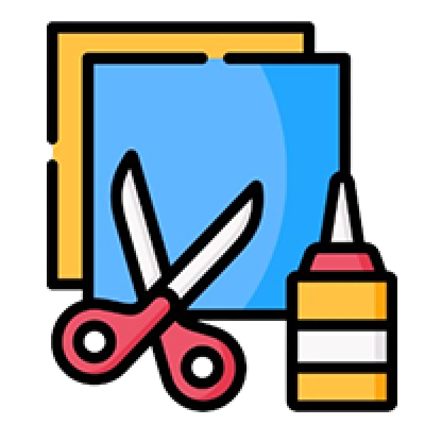 مواد لاصقة و مقصات