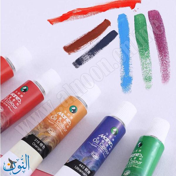 طقم الوان زيتية 12 مل تركيبة عالية الأداء ماريس