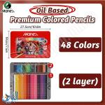 طقم الوان خشب زيتي في علبة معدنية للرسم التفصيلي ماريس