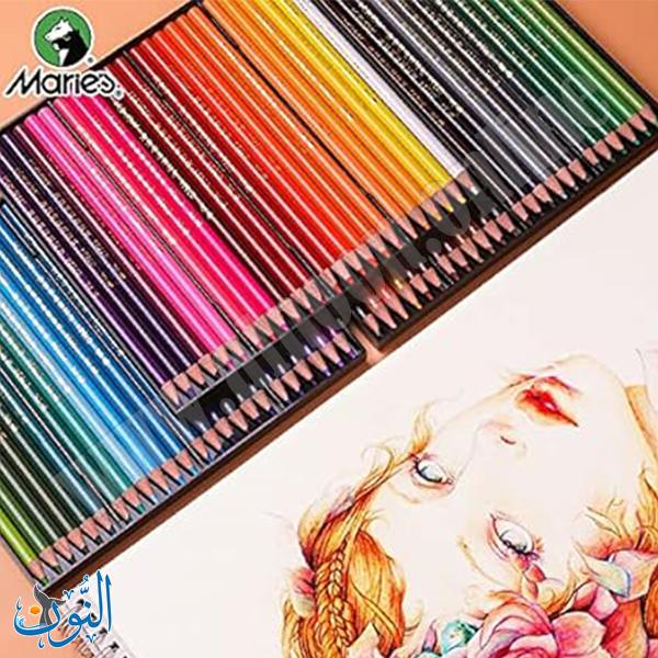 طقم الوان خشب زيتي في علبة معدنية للرسم التفصيلي ماريس