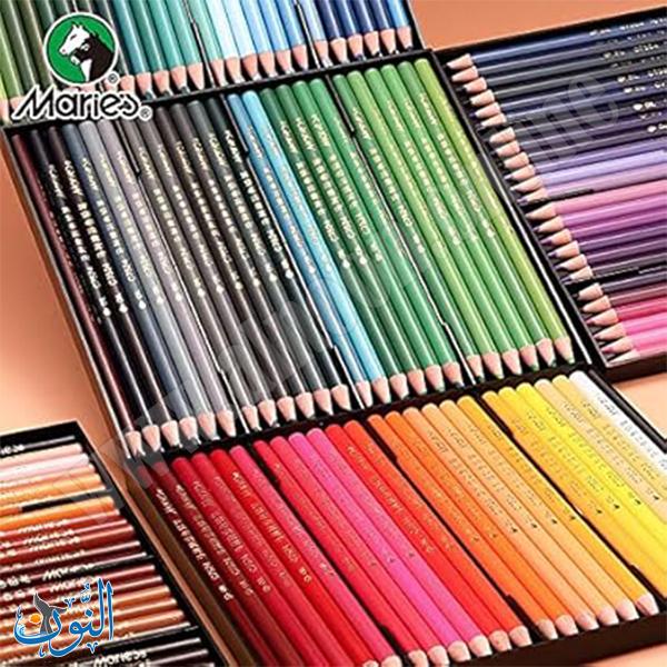 طقم الوان خشب زيتي في علبة معدنية للرسم التفصيلي ماريس
