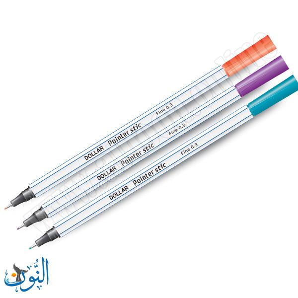 طقم أقلام حبر 0.3 DOLLAR Pointer Stic