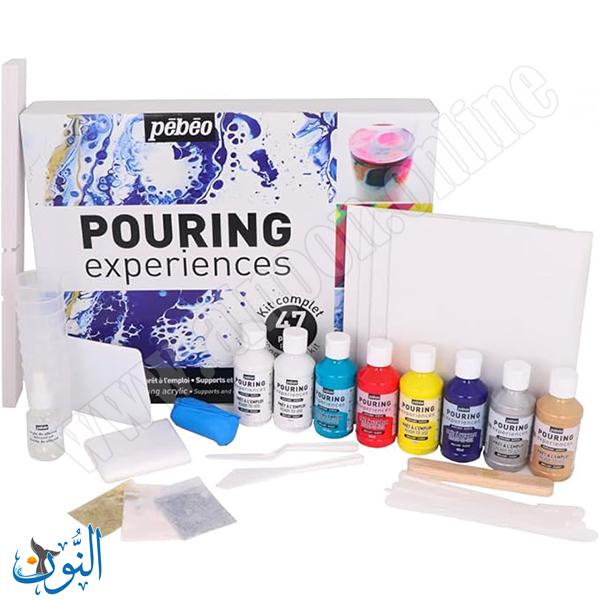 مجموعة احترافية لصبّ الأكريليك  47 قطعة pebeo POURING experiences
