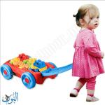 عربة مكعبات بناء 22 قطعة