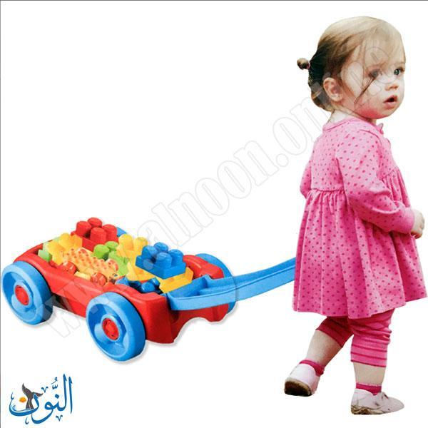 عربة مكعبات بناء 22 قطعة