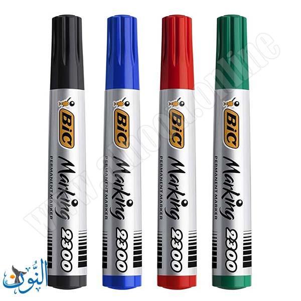 طقم اقلام تخطيط ثابت 4 لون BIC Marking 2300