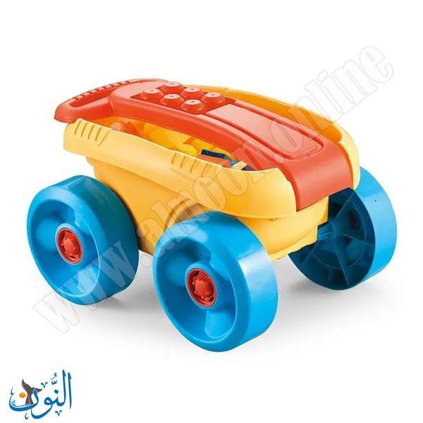 عربة مكعبات بناء 22 قطعة