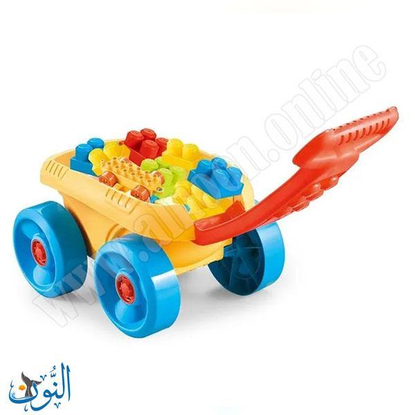عربة مكعبات بناء 22 قطعة