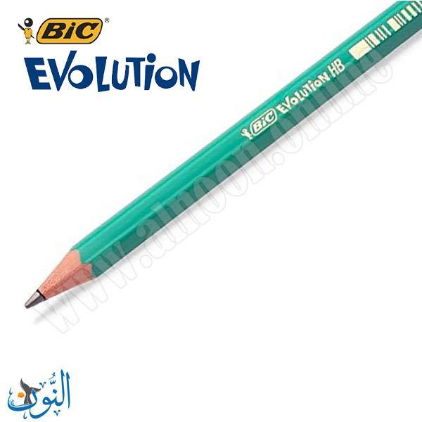 12 قلم رصاص مع ممحاة BIC Evolution