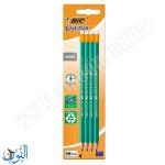 4 اقلام رصاص مع ممحاة BIC Evolution