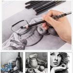 قلم فحم علبة 12 قطعة ماريس 14B