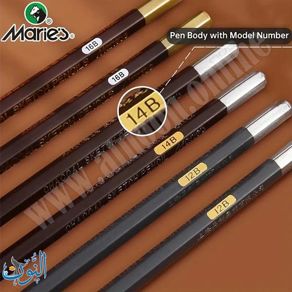 قلم فحم علبة 12 قطعة ماريس 14B