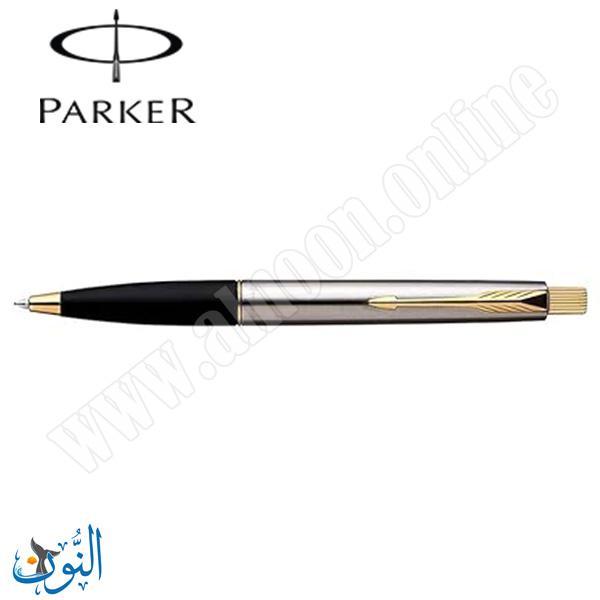 قلم حبر جاف علاقة ذهبية  PARKER FRONTIER BLK STEEL