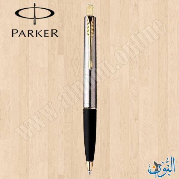 قلم حبر جاف علاقة ذهبية  PARKER FRONTIER BLK STEEL