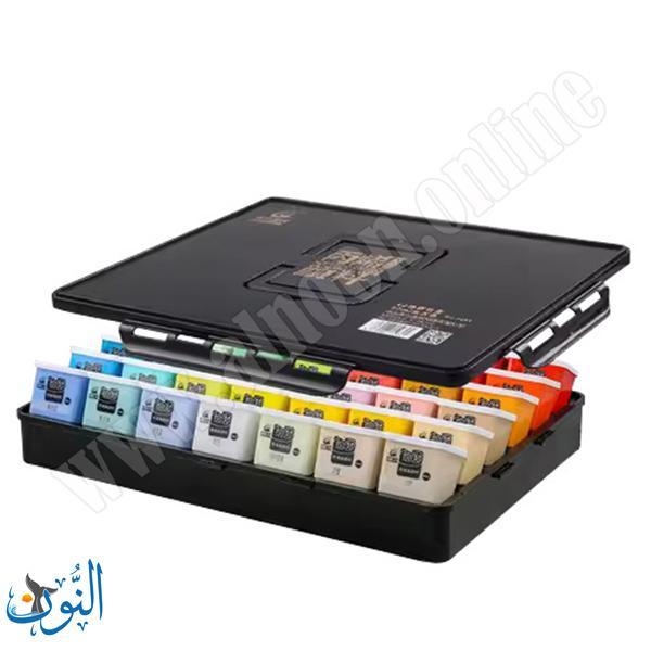 طقم الوان اكريليك هلامي مركّز 42 لون عبوات 75 مل ماريس