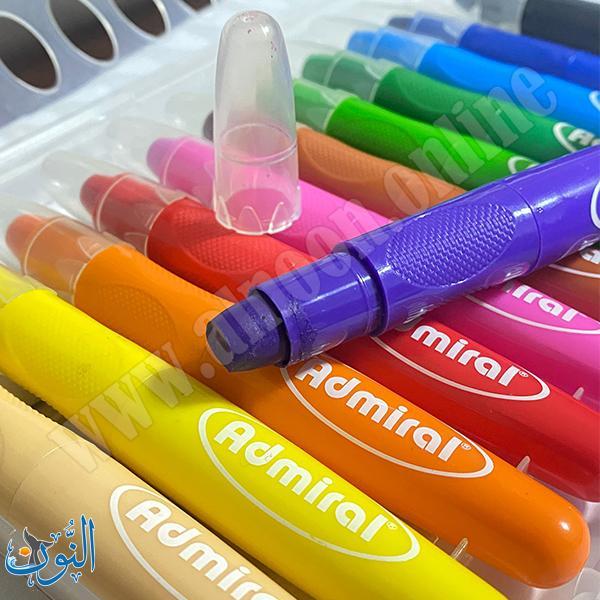 الوان شمع حريري مناسب للرسم على الوجه 12 لون Admiral
