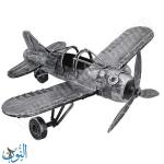 مجسم معدني شكل طيارة عتيقة