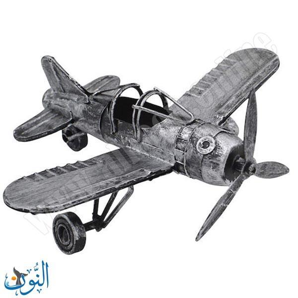 مجسم معدني شكل طيارة عتيقة
