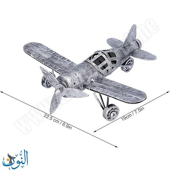 مجسم معدني شكل طيارة عتيقة