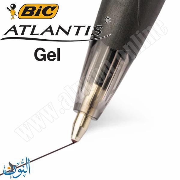 قلم حبر اسود BIC Atlantis Gel 0.7