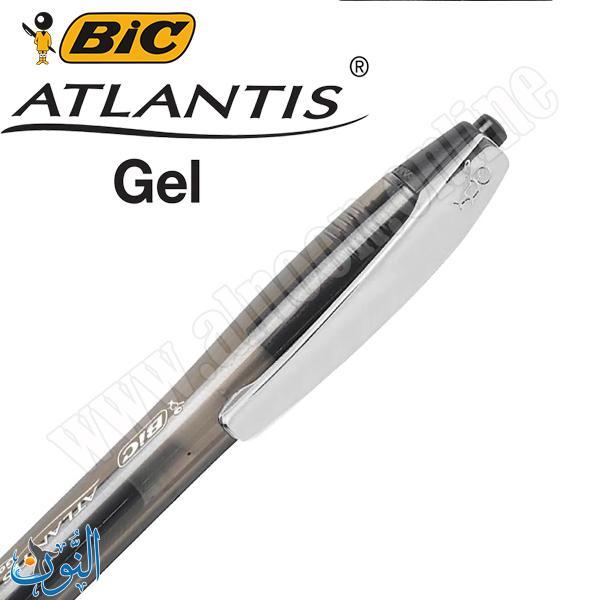 قلم حبر اسود BIC Atlantis Gel 0.7