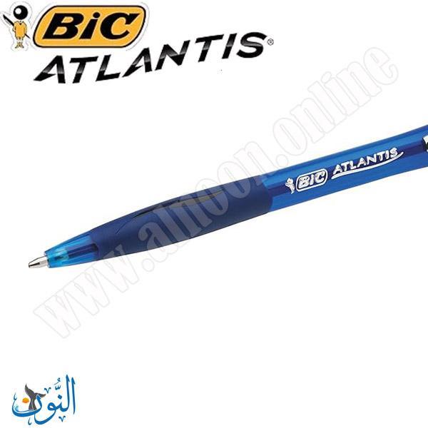 قلم حبر جاف ازرق  1.0 BIC Atlantis Soft