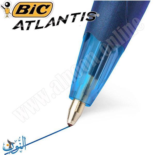 قلم حبر جاف ازرق  1.0 BIC Atlantis Soft