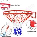 حلقة كرة السلة معدنية مع شبكة