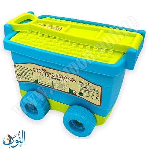 عربة مكعبات بناء 20 قطعة
