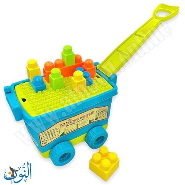 عربة مكعبات بناء 20 قطعة