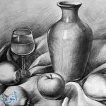 قلم فحم علبة 10 اقلام  ماريس Vantablack Sketch Charcoal