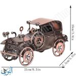 مجسم معدني شكل سيارة كلاسيكية 21 سم