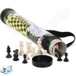 رقعة شطرنج جلد في حقيبة