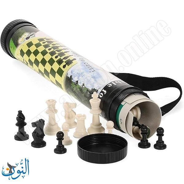 رقعة شطرنج جلد في حقيبة