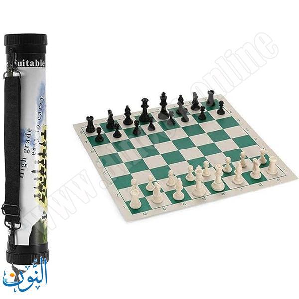 رقعة شطرنج جلد في حقيبة