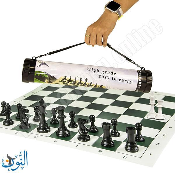 رقعة شطرنج جلد في حقيبة