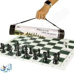 رقعة شطرنج جلد في حقيبة