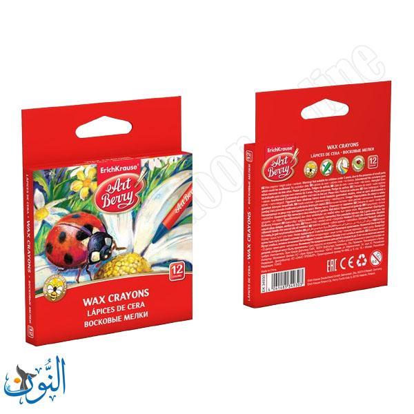 الوان شمعية 12 لون ErichKrause WAX CRAYONS