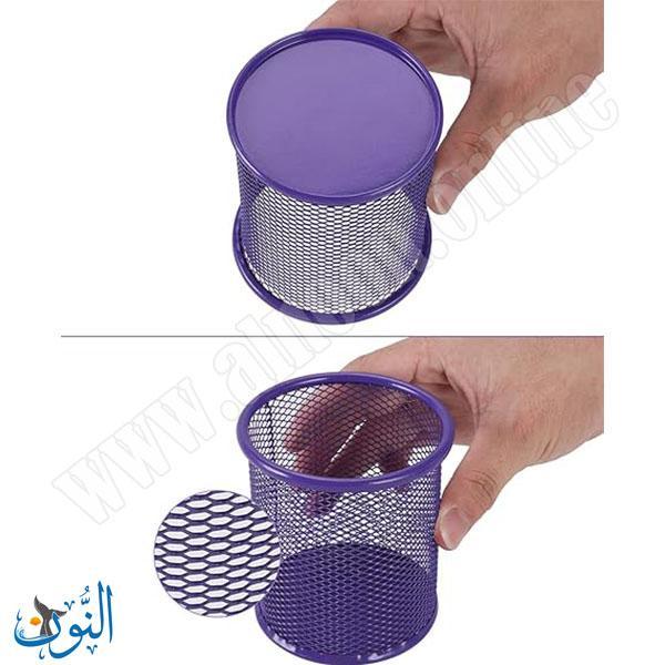 كأس أقلام معدني شبك