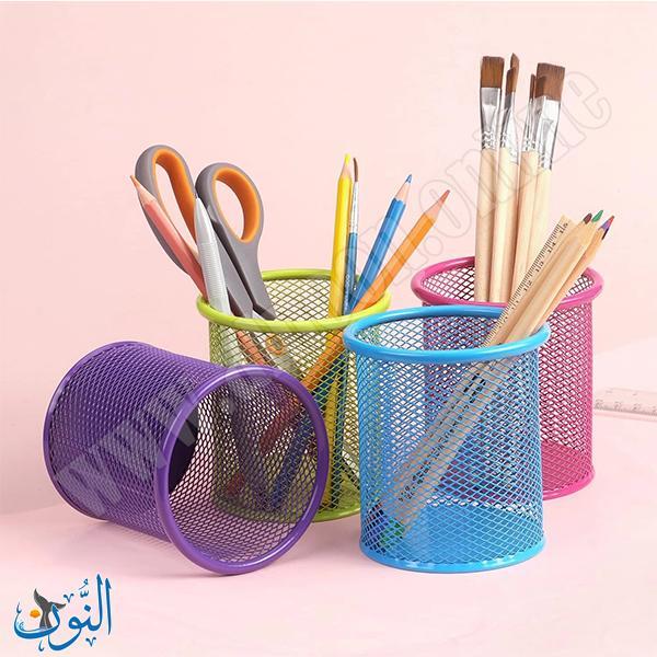 كأس أقلام معدني شبك